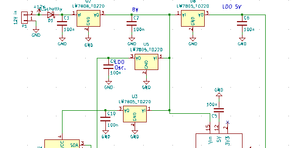 Schéma électronique alimentation VFO-DO