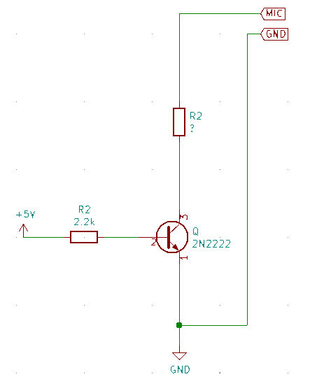 Test trigger avec résistance de valeur haute