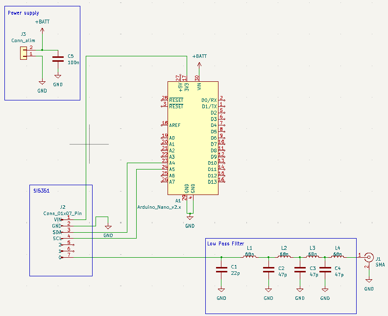 Foxy - schéma électronique sous Kicad